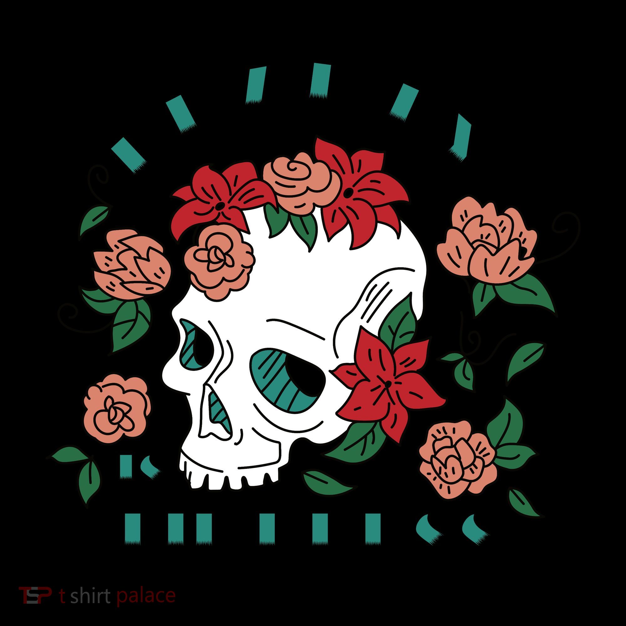Beauty Is Timeless Skull Floral Women's Long Sleeve Shirt