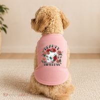Beauty Is Timeless Skull Floral Doggie Tank thumb 2