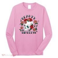 Beauty Is Timeless Skull Floral Long Sleeve Shirt thumb 0