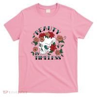 Beauty Is Timeless Skull Floral T-Shirt thumb 0