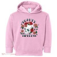 Beauty Is Timeless Skull Floral Toddler Hoodie thumb 0