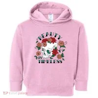 Beauty Is Timeless Skull Floral Toddler Hoodie thumb 0