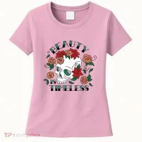 Beauty Is Timeless Skull Floral Women's T-Shirt thumb 0