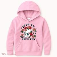 Beauty Is Timeless Skull Floral Kids Hoodie thumb 0