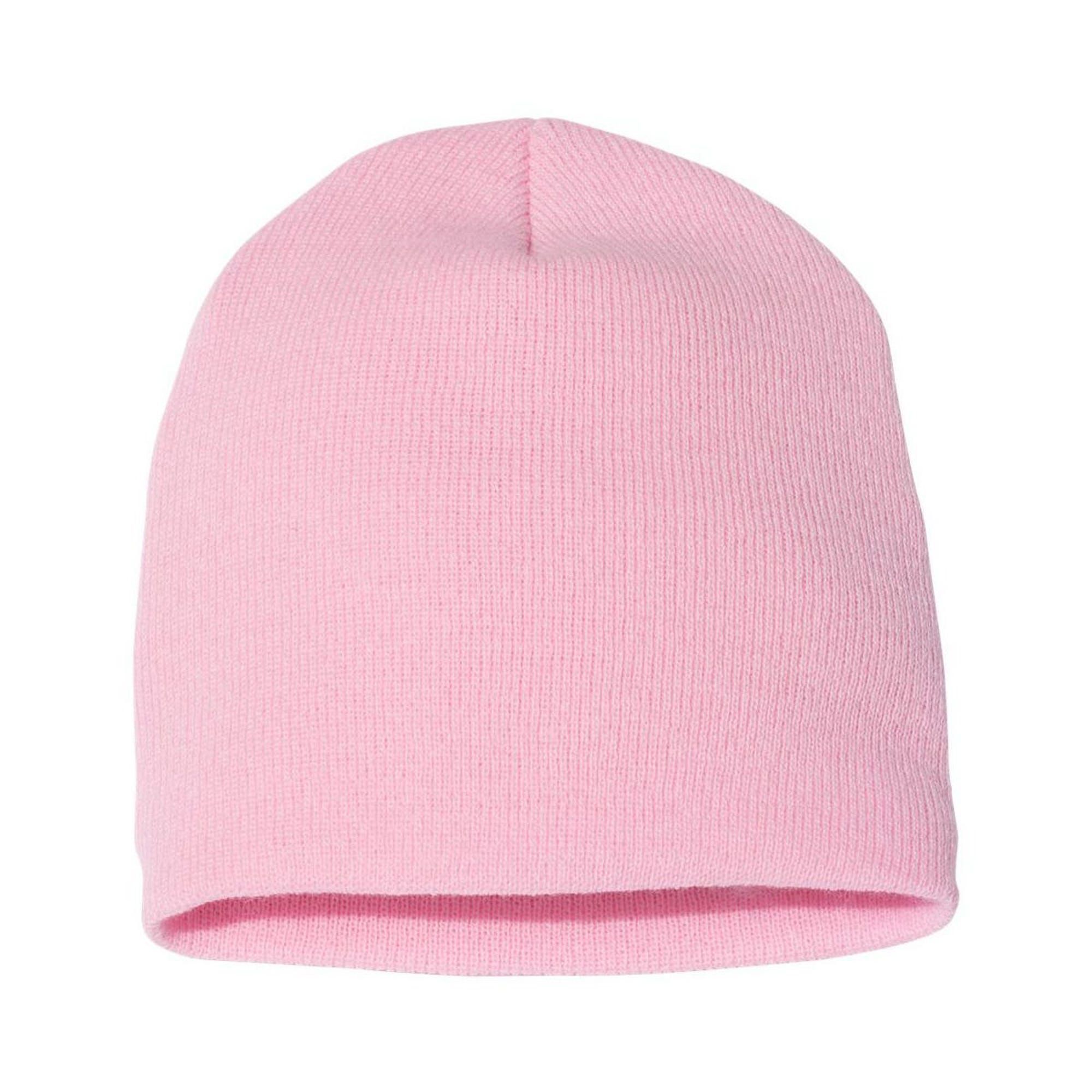 Beauty Is Timeless Skull Floral Short Acrylic Beanie