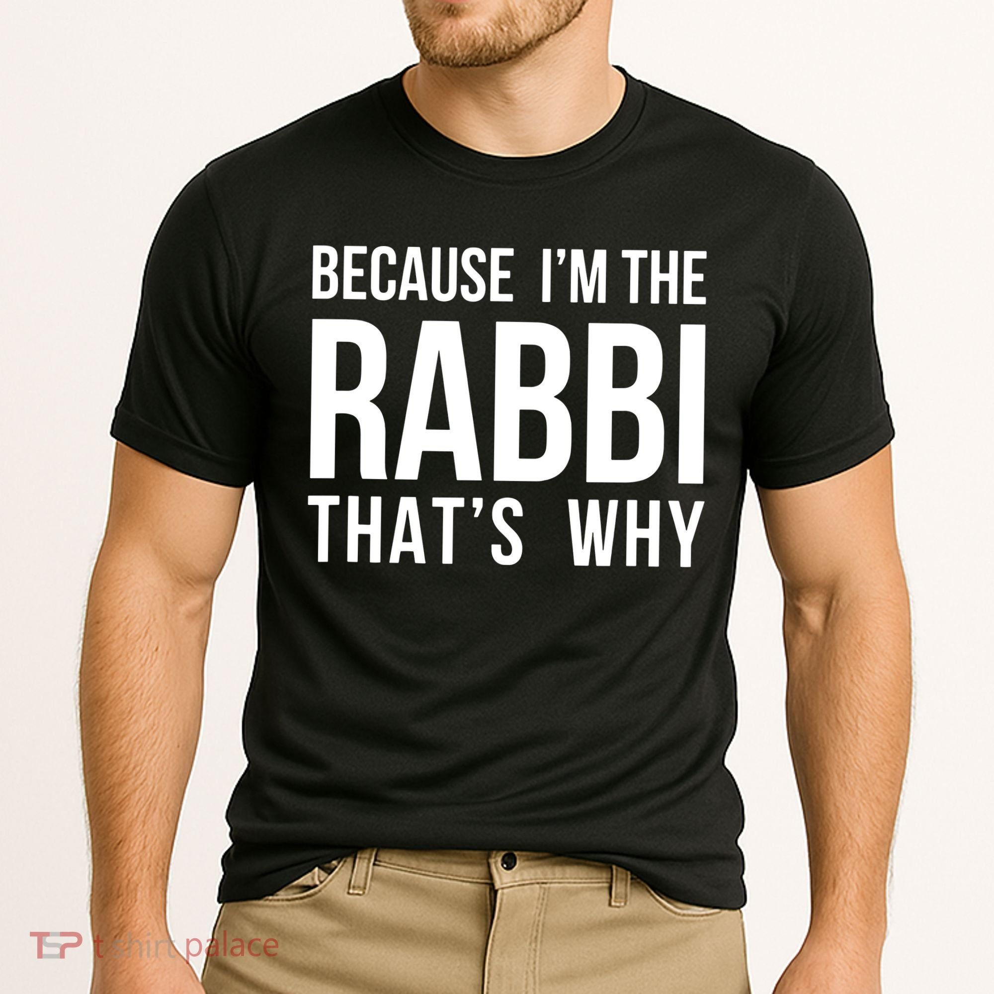 Because Im The Rabbi Thats Why Jewish Purim Hebrew School Cooling Performance Crew T-Shirt