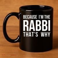 Because Im The Rabbi Thats Why Jewish Purim Hebrew School 11oz C Handle Ceramic Mug thumb 4