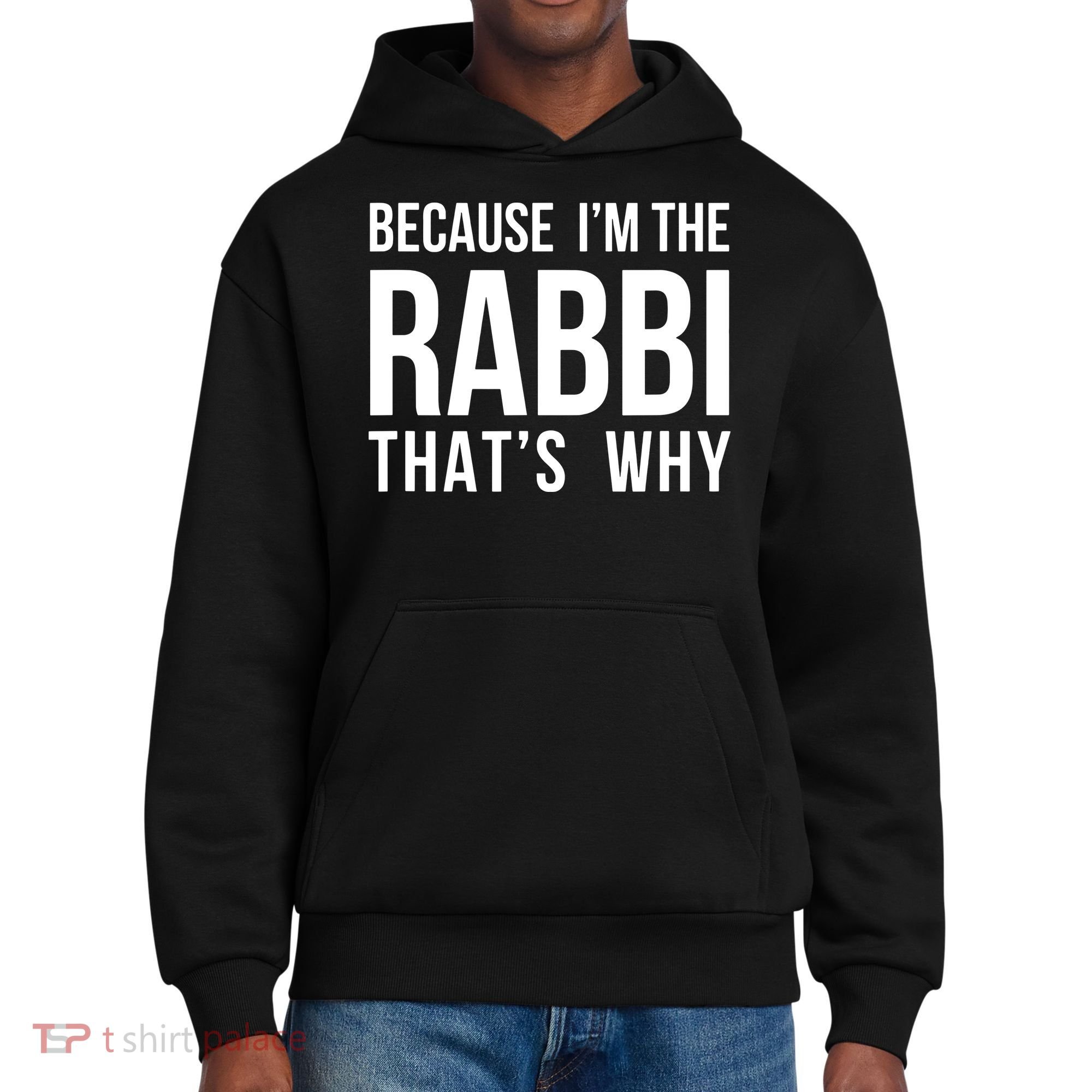Because Im The Rabbi Thats Why Jewish Purim Hebrew School District V.I.T. Heavyweight Hoodie