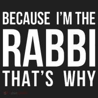 Because Im The Rabbi Thats Why Jewish Purim Hebrew School Urban Oversized Heavyweight T-Shirt thumb 2
