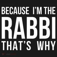 Because Im The Rabbi Thats Why Jewish Purim Hebrew School Mousepad thumb 1