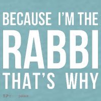 Because Im The Rabbi Thats Why Jewish Purim Hebrew School Sueded Cloud Jersey T-Shirt thumb 2