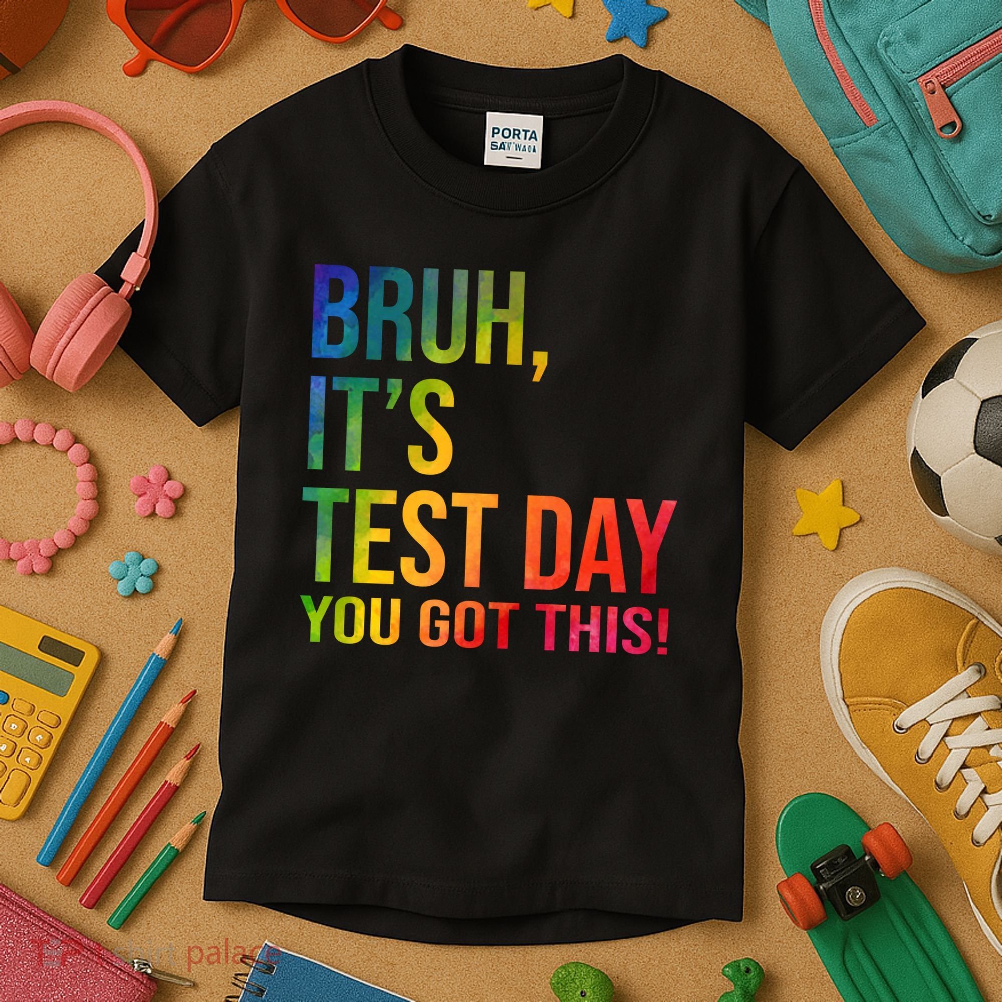 Bruh It's Test Day You Got This Testing Day Teacher Kids T-Shirt