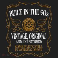Built In The Fifties 50s Original Unrestored 70th Birthday Beanie thumb 2