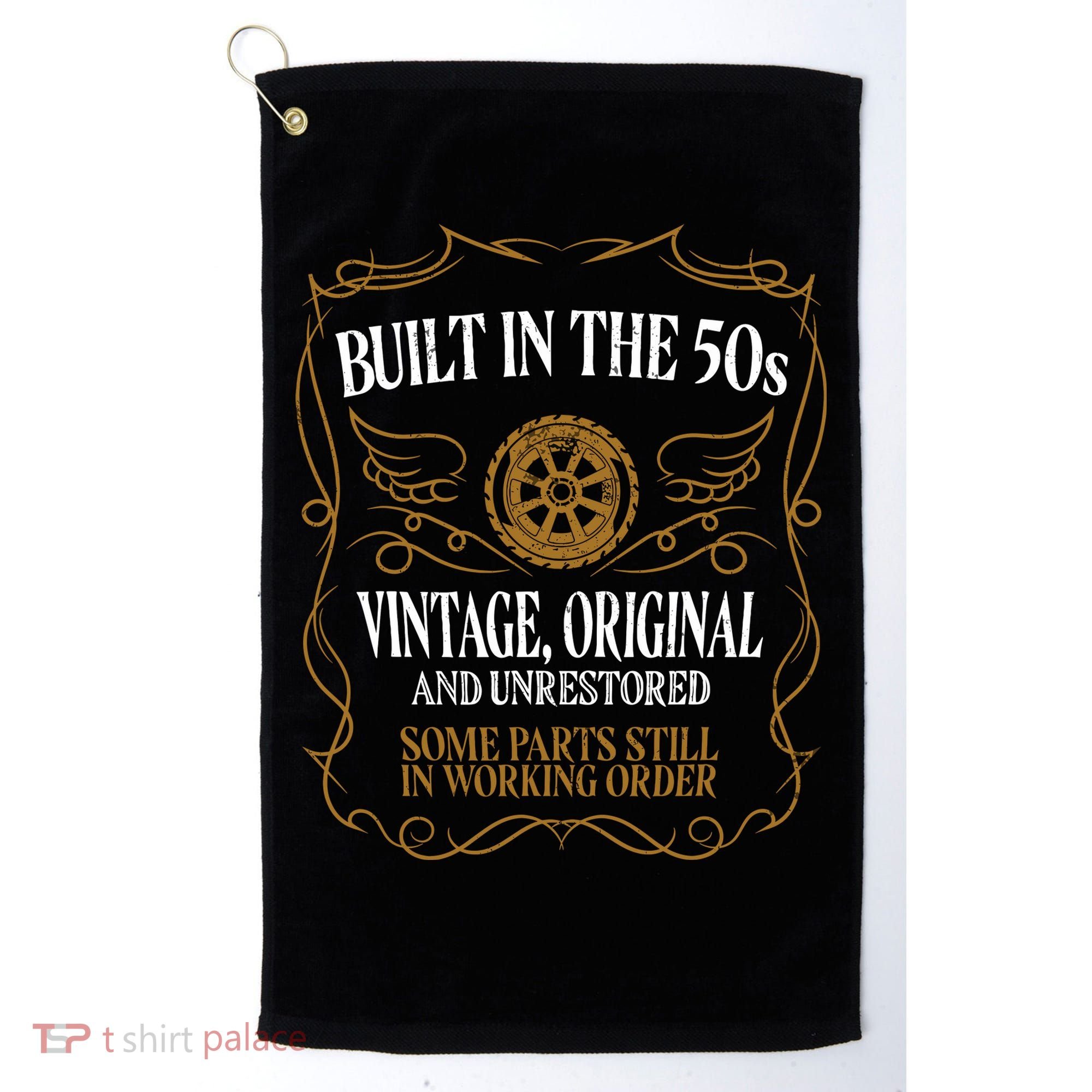 Built In The Fifties 50s Original Unrestored 70th Birthday Golf Towel