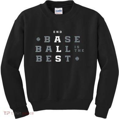 Baseball Is The Best End Als Kids Sweatshirt