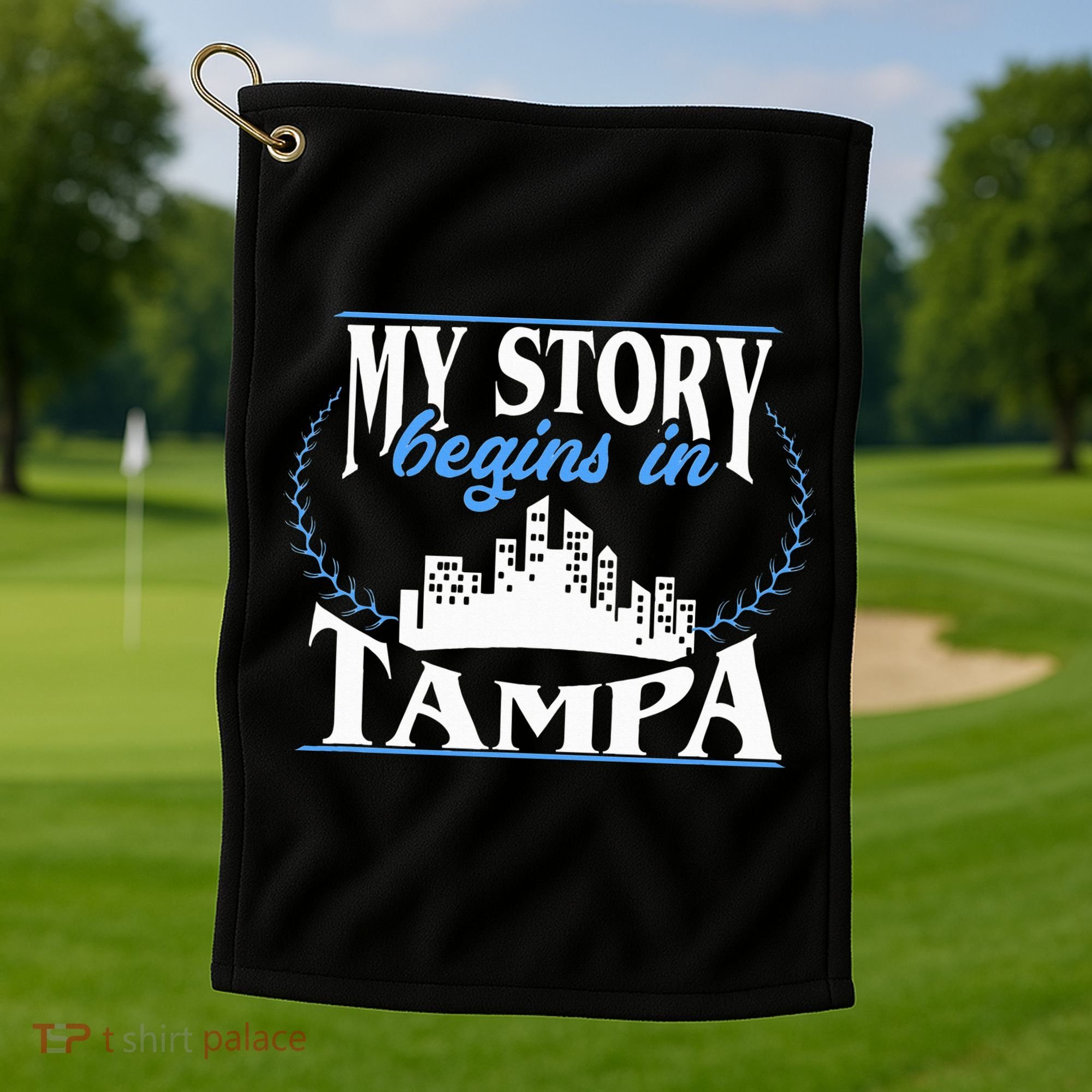 Born In Tampa Golf Towel