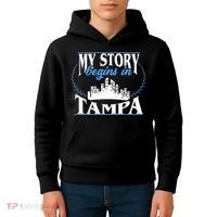 Born In Tampa Kids Hoodie thumb 4