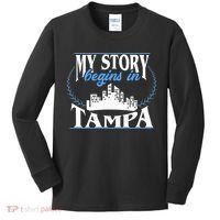 Born In Tampa Kids Long Sleeve Shirt thumb 0