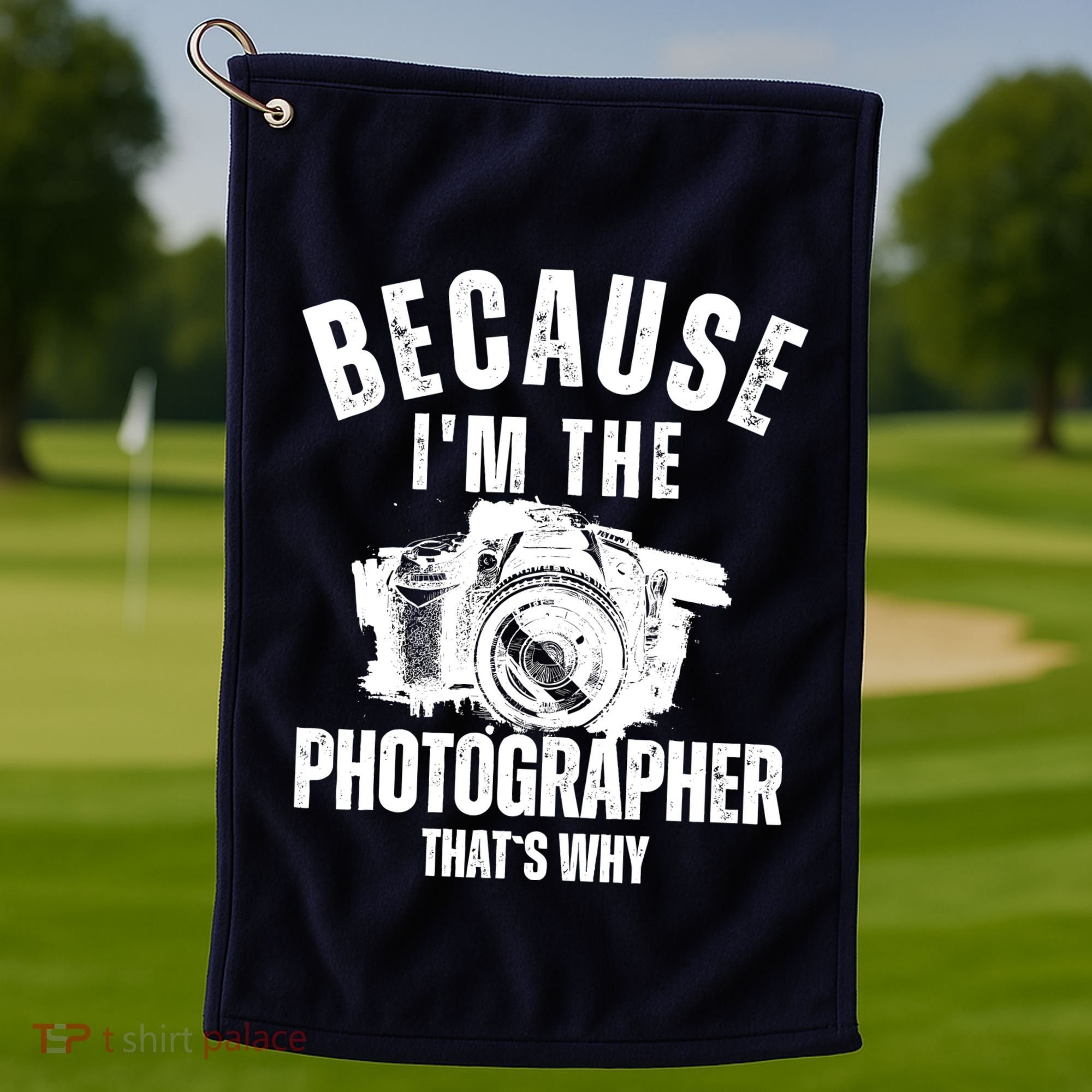 Because IM The Photographer ThatS Why Photography Funny Golf Towel