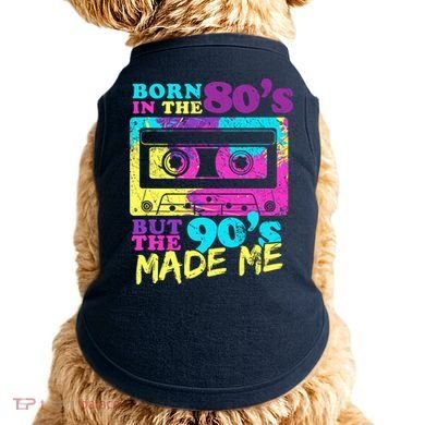 Born In The 80s But 90s Made Me Vintage Cassette Doggie Tank