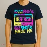 Born In The 80s But 90s Made Me Vintage Cassette T-Shirt thumb 3