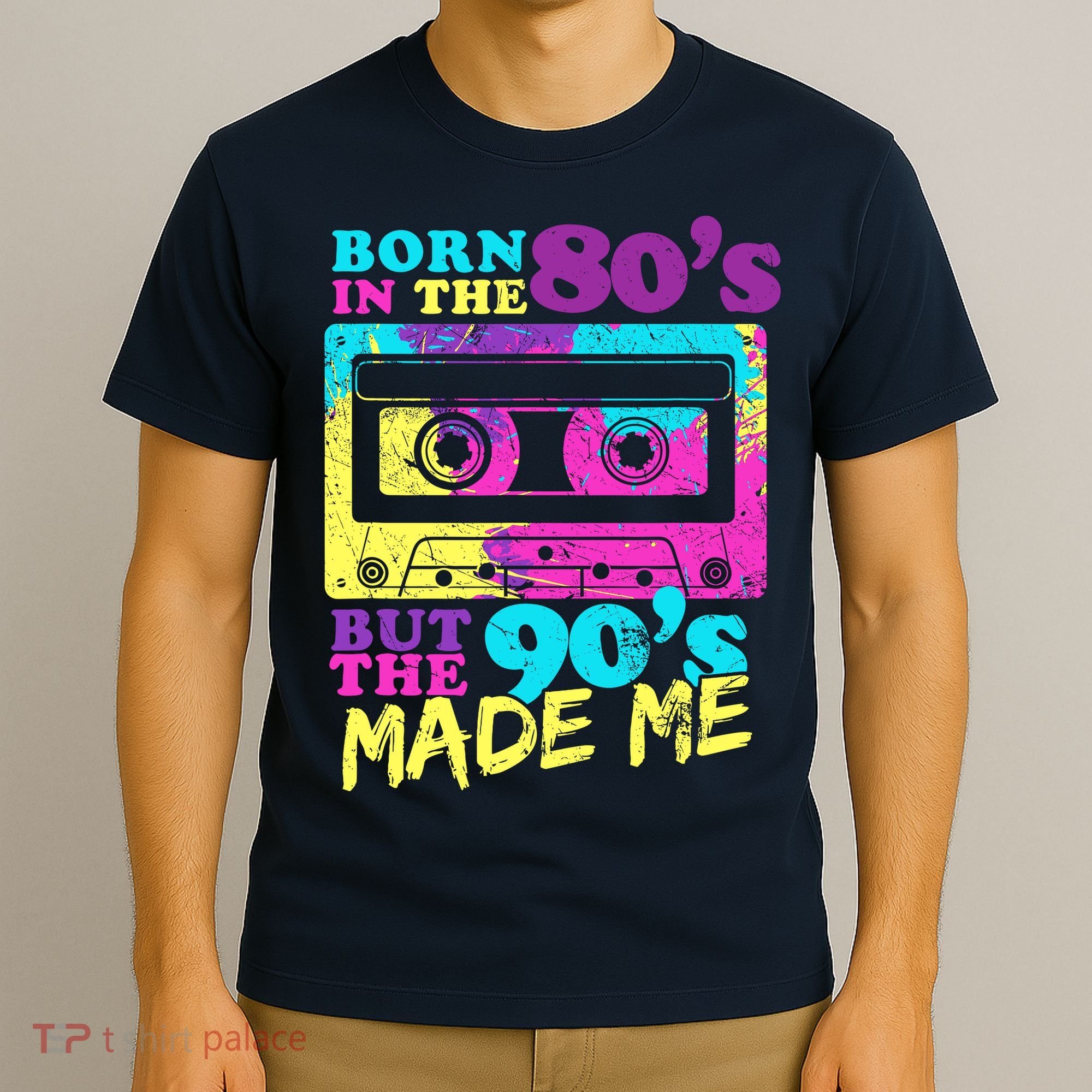 Born In The 80s But 90s Made Me Vintage Cassette T-Shirt