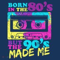 Born In The 80s But 90s Made Me Vintage Cassette T-Shirt thumb 7
