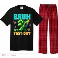 Bruh Its Test Day You Got This Pixel Video Game Pajama Set thumb 0