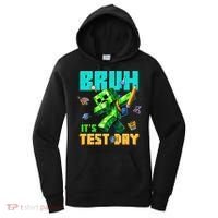 Bruh Its Test Day You Got This Pixel Video Game Women's Hoodie thumb 0