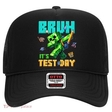 Bruh Its Test Day You Got This Pixel Video Game Hat