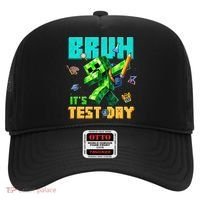 Bruh Its Test Day You Got This Pixel Video Game Hat thumb 0
