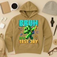 Bruh Its Test Day You Got This Pixel Video Game Hoodie thumb 3