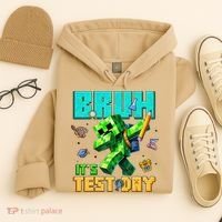 Bruh Its Test Day You Got This Pixel Video Game Hoodie thumb 4