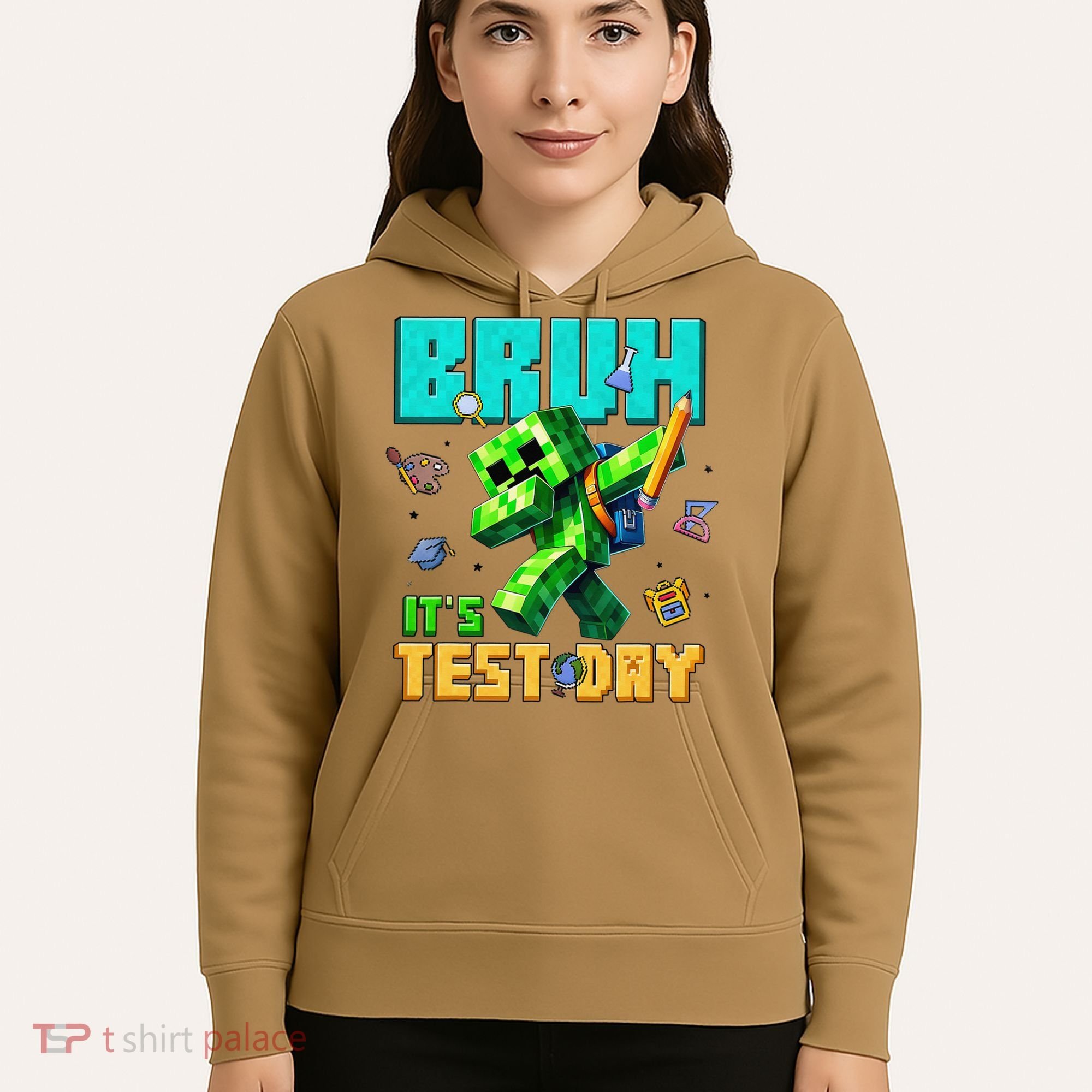 Bruh Its Test Day You Got This Pixel Video Game Hoodie
