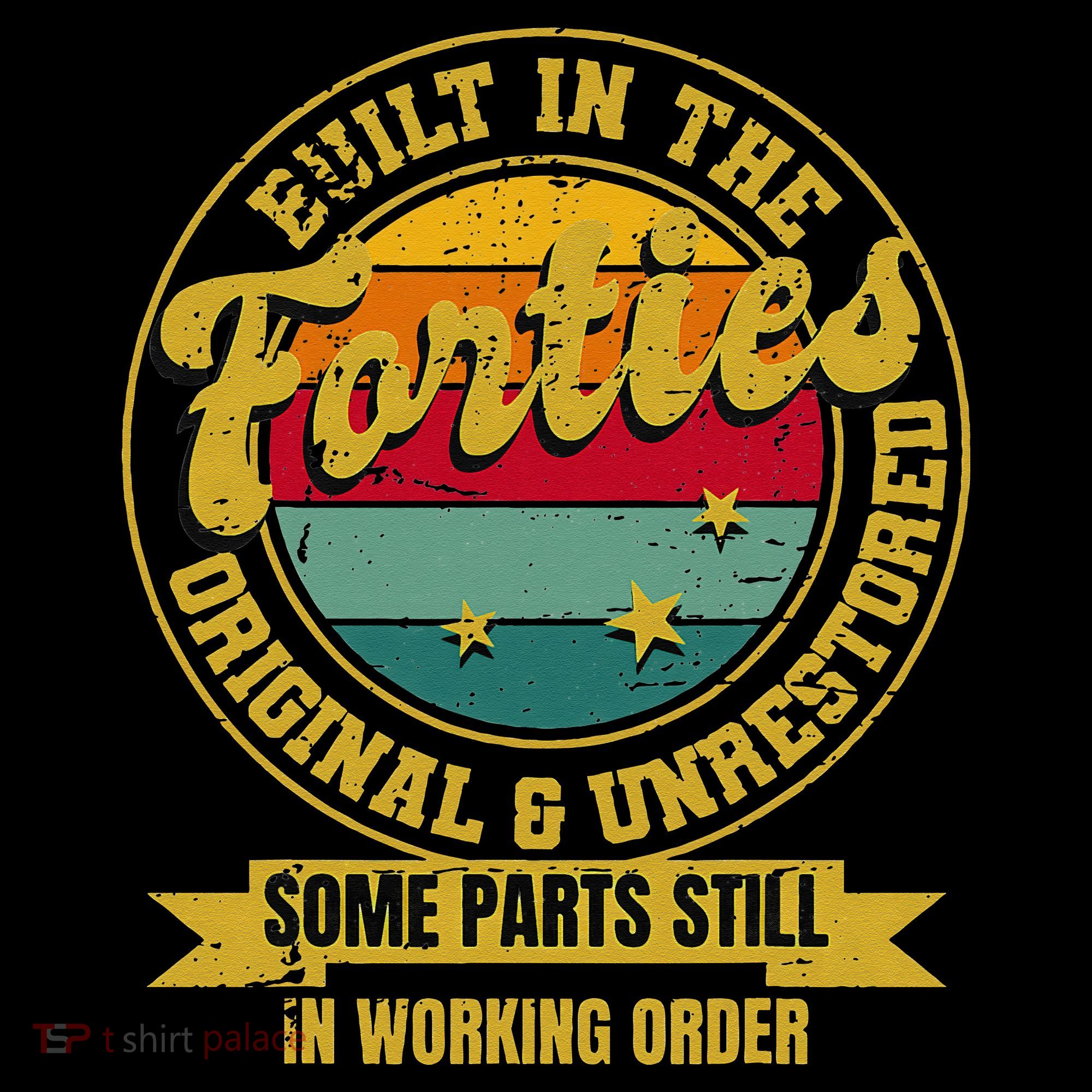 Built In The Forties Original Unrestored 40th Birthday 40s Coffee Mug