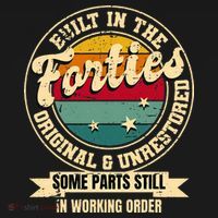 Built In The Forties Original Unrestored 40th Birthday 40s Women's Hoodie thumb 2