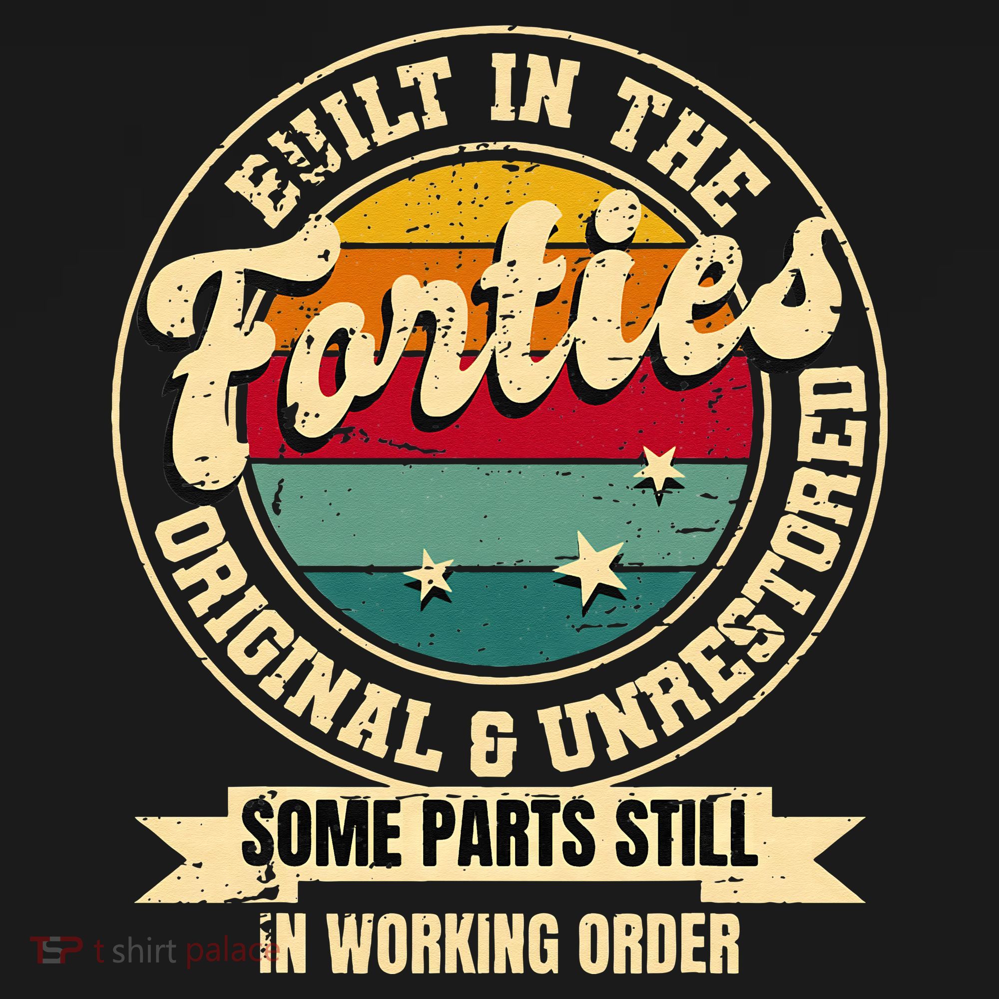 Built In The Forties Original Unrestored 40th Birthday 40s Mousepad