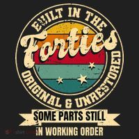 Built In The Forties Original Unrestored 40th Birthday 40s Hat thumb 2