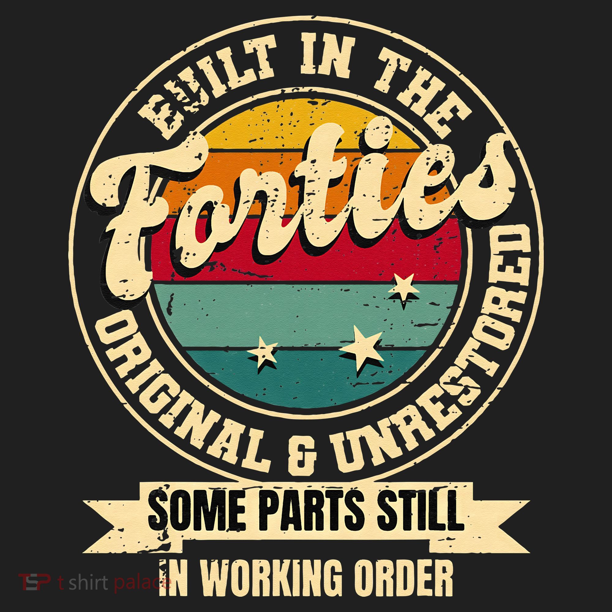 Built In The Forties Original Unrestored 40th Birthday 40s Hat
