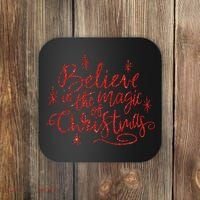 Believe In The Magic Of Christmas Coaster thumb 0