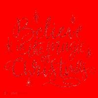 Believe In The Magic Of Christmas Santa Hat thumb 1