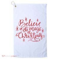 Believe In The Magic Of Christmas Golf Towel thumb 0