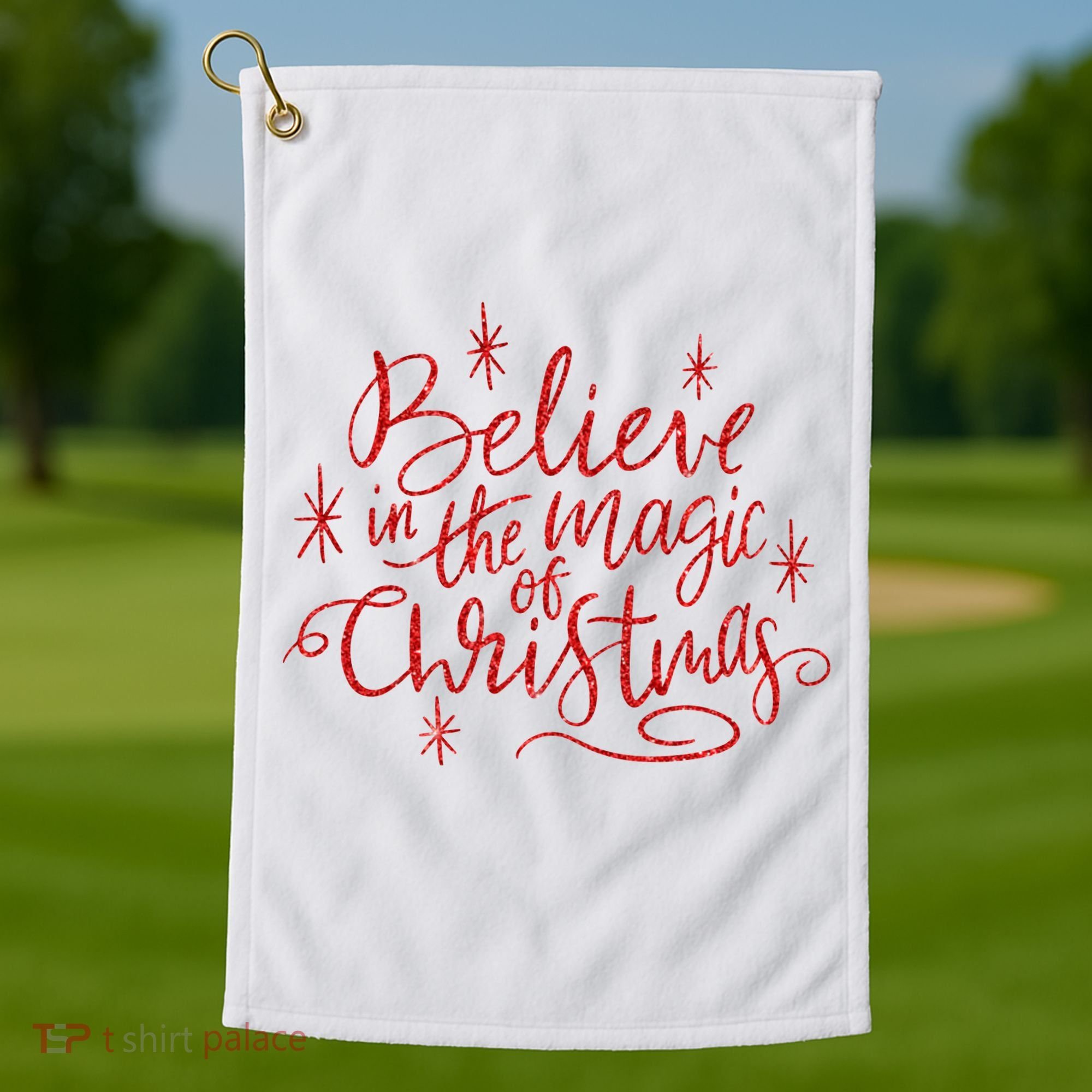 Believe In The Magic Of Christmas Golf Towel