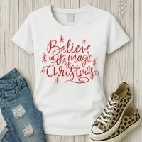 Believe In The Magic Of Christmas Women's T-Shirt thumb 3