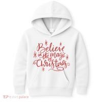 Believe In The Magic Of Christmas Kids Hoodie thumb 0
