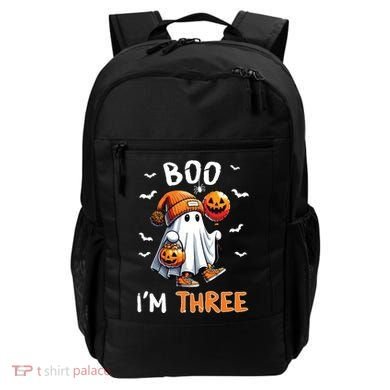 Boo IM Three Ghost 3rd Birthday Halloween Backpack