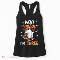 Boo IM Three Ghost 3rd Birthday Halloween Women's Tank Top thumb 0