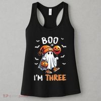 Boo IM Three Ghost 3rd Birthday Halloween Women's Tank Top thumb 3
