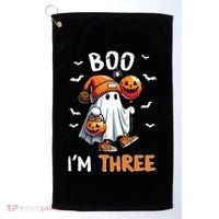 Boo IM Three Ghost 3rd Birthday Halloween Golf Towel thumb 0