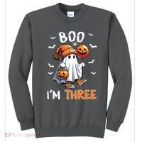 Boo IM Three Ghost 3rd Birthday Halloween Sweatshirt thumb 0
